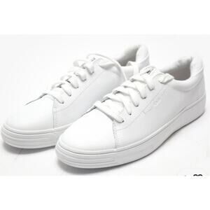 Keds Pursuit Women's Leather Lace Up Sneaker, White, 9